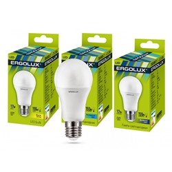 Нарушена упаковка.   Светодиодная лампа E27 17W 4500K A60 Ergolux  13180 LED-A60-17W-E27-4K