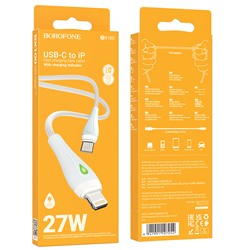 Кабель Lightning -TypeC BOROFONE BX100 PD 27W (серый) 1м