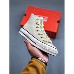 Новый зимний стиль с золотой пряжкой из кожи и меха версия Convers*e CHUCK 70 plus