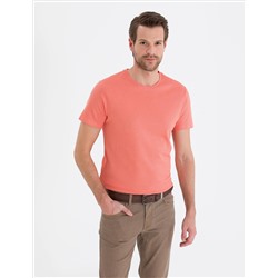 Pink Slim Fit Basic T -For