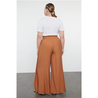 Brown Anvelvett Подробная детальная крупная пляжная одежда PaCa пляжная одежда TBBSS24AR00012