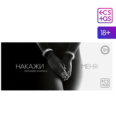 Чековая книжка для двоих «Накажи меня», 18+