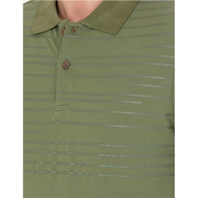 Хаки Slim Fit Polo Yaka T -Fork