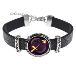 BSK2-0332 Кожаный браслет Знаки Зодиака - Стрелец