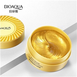 Маска под глаза (патчи) золотые Bioaqua