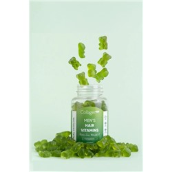 Витамины для волос Collagen Forte Platinum для мужчин, 60 жевательных таблеток, биотин, витамин С и цинк