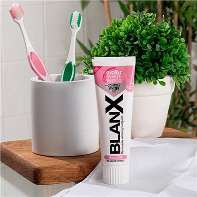 Зубная паста Blanx Glossy White, 75 мл