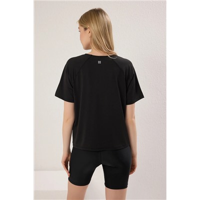Black Diver/Scuba Fabric Offerctor Printed Sports Sports Thrit Thmss25ts00007