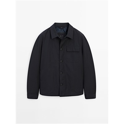 Sobrecamisa con algodón bolsillo pecho