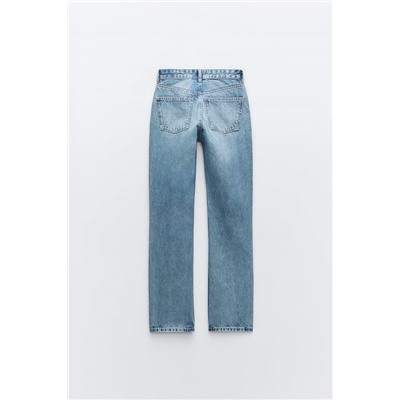 JEANS TRF RECTOS TIRO ALTO