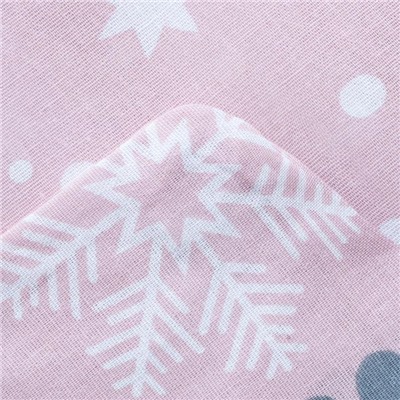 Постельное белье новогоднее "Этель" 1.5сп Snow 143*215см,150*214см,70*70см-2 штуки