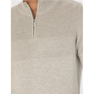 Песчанный меландж Слим Fit Fit Zippered