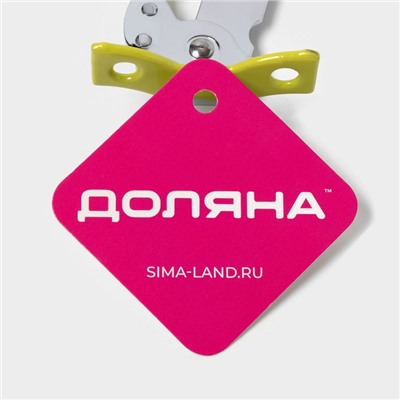 Нож консервный Доляна «Оригинал», 16 см, цвет зелёный