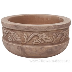 Кашпо терракота Nobilis Marco "Mterra Daycuc Round", D21хH11 см
