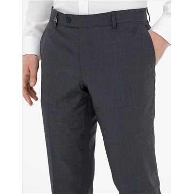 Темно -синяя тканевые брюки Slim Slim Fit