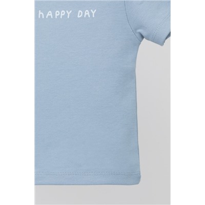 К 300582 Фуфайка новорожденка пыльно-синий(oh happy day)