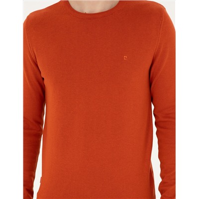 Orange Slim Fit Bike Bike Basic Knitwear Kazakh