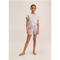 Pijama corto estampado -  Niña | MANGO OUTLET España