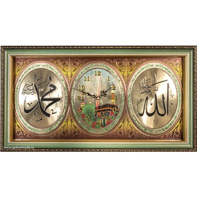 Часы-картина Мусульманские K3 34х64 / 10200-1 /уп2