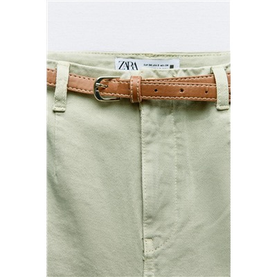 JEANS Z1975 WIDE LEG CROPPED TIRO ALTO CINTURÓN