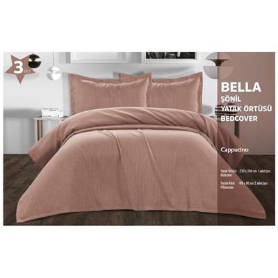 Покрывало KARVEN BELLA c наволочками евро 3 пр (230*240 / 50*70) Y 935 Kapicino/капучино (Акция)