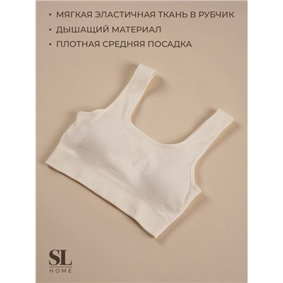 Топ спортивный женский Sima-Land Home, р. M, цвет молочный