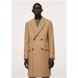 Abrigo largo lana -  Hombre | MANGO OUTLET España