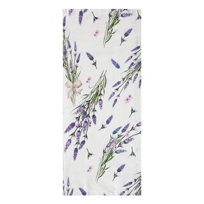 Дорожка на стол Этель Lavender 30×70 см, 100% хлопок, саржа 190 г/м², белая