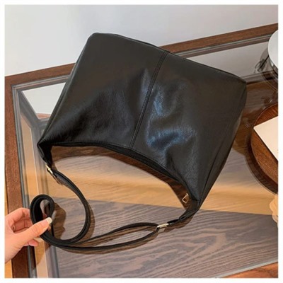 Женская кожаная сумка 37113 BLACK