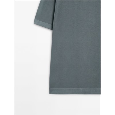 Camiseta punto 100% algodón manga corta