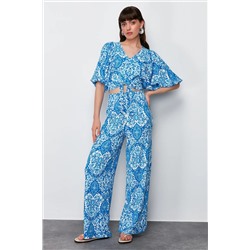 Blue Printed V-образный воздушный шар.