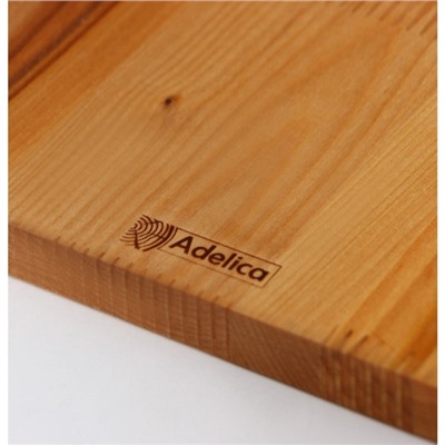 Набор деревянных разделочных досок на подставке Adelica, 3 шт: 38×18, 30×18, 22×18 см, берёза