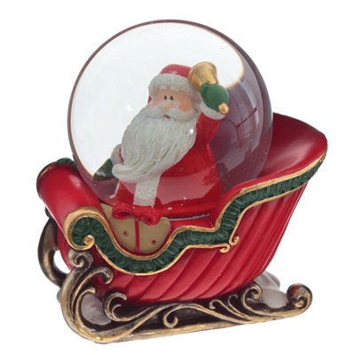 Фигурка декор в стекл шаре "Дед Мороз", D6 см, L9,5 W7 H9,5 см, 2в.