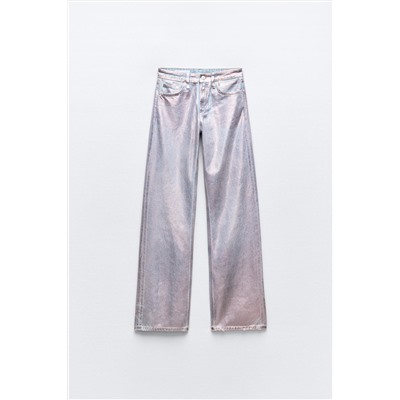 JEANS TRF FULL LENGTH FOIL TIRO MEDIO