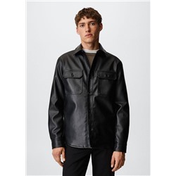 Chaqueta efecto piel -  Hombre | MANGO OUTLET España