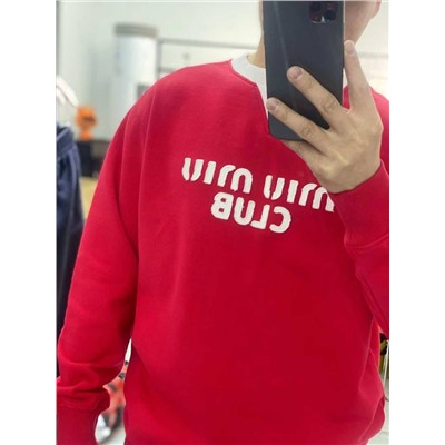 Свитшот унисекс Mi*u Mi*u 🩷  Реплика 1:1