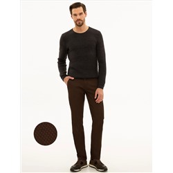 Brown Slim Fit Canvas Bloys