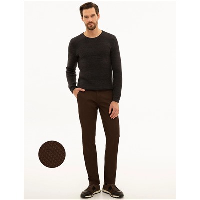 Brown Slim Fit Canvas Bloys