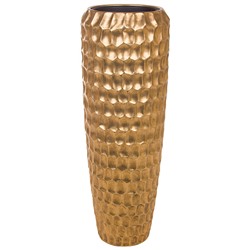Кашпо Nobilis Marco "Pa-gold Cells Vase" (полистоун), D34хH97 см, с тех.горшком