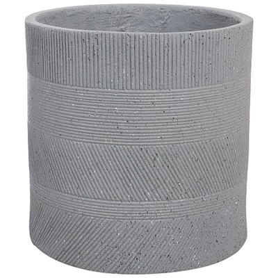 Кашпо Nobilis Marco "Cells graphite Cylinder" (файберклэй), D33хH33 см