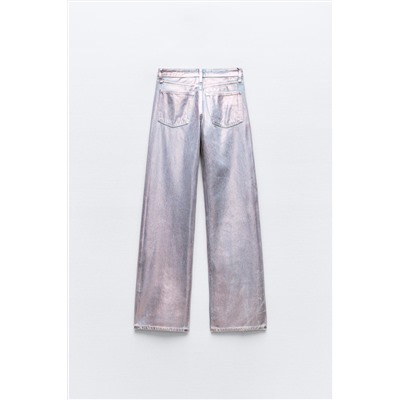 JEANS TRF FULL LENGTH FOIL TIRO MEDIO