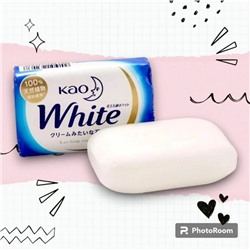 Натуральное увлажняющее туалетное мыло "White" со скваланом (нежный аромат цветочного мыла) 130 гр