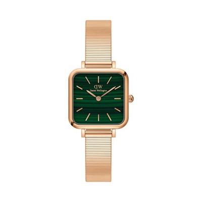 Reloj de cuarzo de acero y chapado en oro rosa Studio