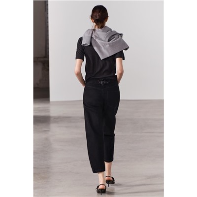 JEANS ZW COLLECTION CROPPED BARREL TIRO MEDIO