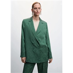 Americana jacquard floral -  Mujer | MANGO OUTLET España
