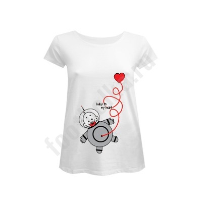 Футболка для беременных "Baby in my Heart"