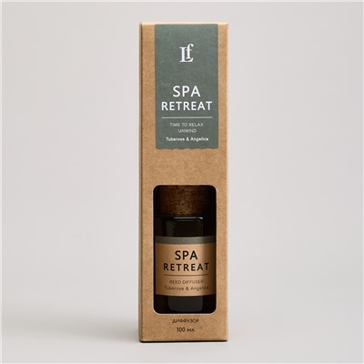 ДИФФУЗОР АРОМАТИЧЕСКИЙ "SPA RETREAT" TUBEROSE&ANGELICA 100 МЛ МАЛ.= 12ШТ.