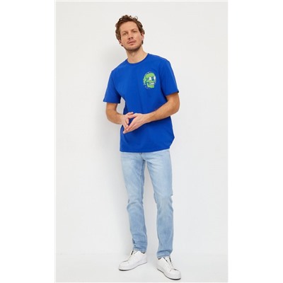 Футболка муж. FJ-6000-08 d.blue