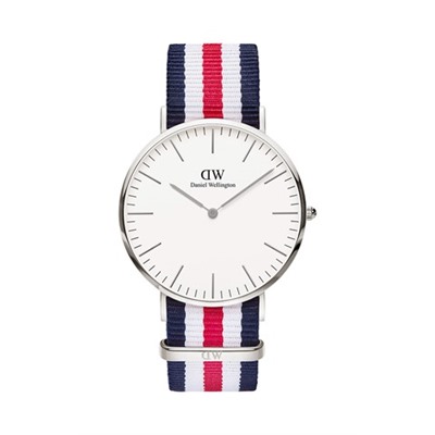 Reloj de cuarzo de tela nato y chapado en oro rosa Classic Canterbury