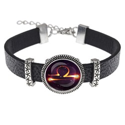 BSK2-0330 Кожаный браслет Знаки Зодиака - Весы